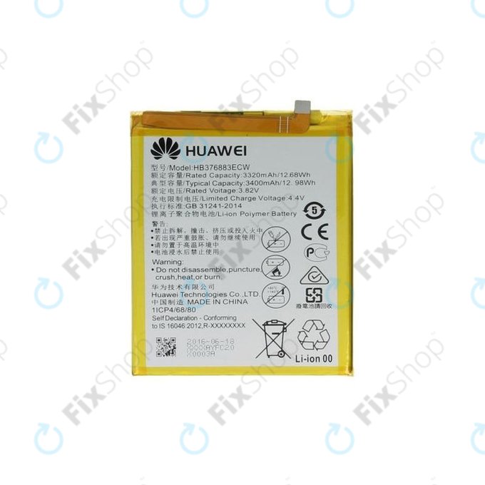 Huawei P9 Plus - Baterija HB376883ECW 3400mAh - 24022009 Genuine Service Pack