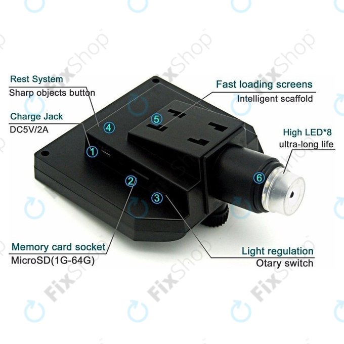 Wi-Fi prenosni digitalni mikroskop/kamera/lupa (1080p)