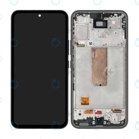 Samsung Galaxy A54 5G A546B - LCD zaslon + steklo na dotik + okvir (Black) - GH82-31231A, GH82-31232A Genuine Service Pack
