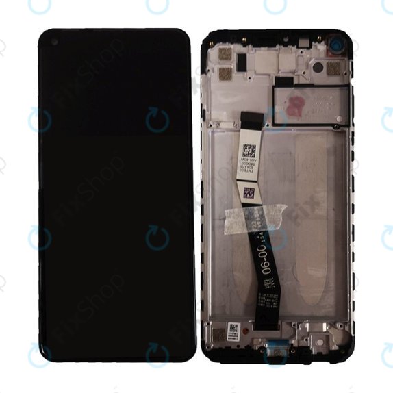 Xiaomi Redmi Note 9 - LCD zaslon + steklo na dotik + okvir (Midnight Grey) - 560003J15S00, 560009J15S00 Genuine Service Pack