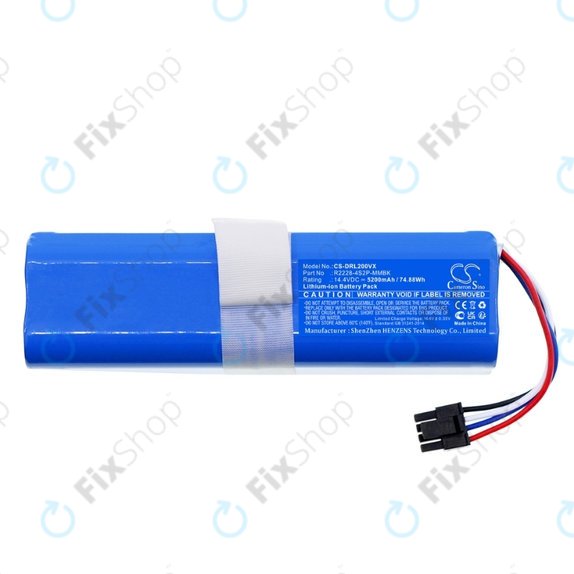 Xiaomi Dreame Bot L10s Ultra Gen2 - Baterija P2150-4S2P-KLYEV, R2228-4S2P-MMBK 14.4V Li-Ion 5200mAh HQ