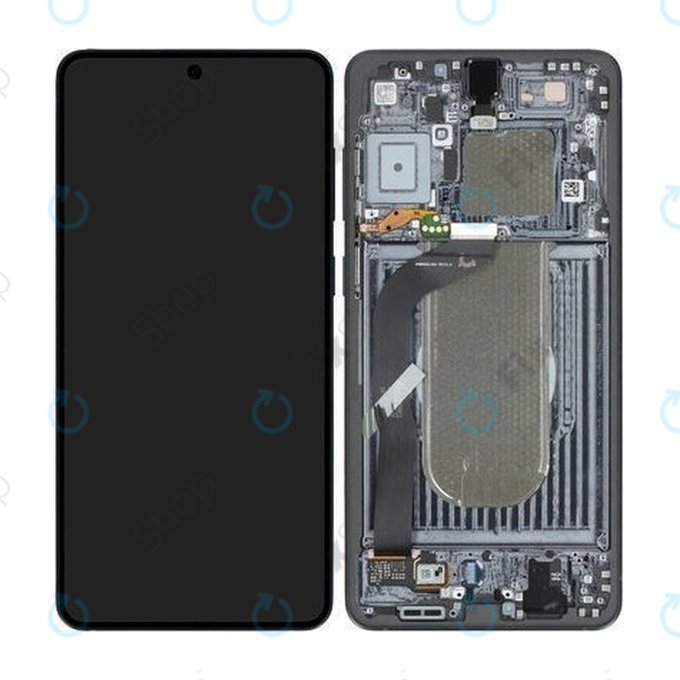 Samsung Galaxy S25 Edge - LCD zaslon + steklo na dotik + okvir (Titanium Jetblack) - GH82-37224C Genuine Service Pack