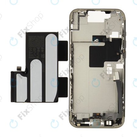 Srednji okvir z baterijo za iPhone 16 Pro Max | White Titanium | ZD076-00694 | Genuine Apple
