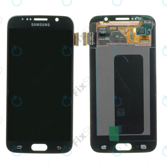 Samsung Galaxy S6 G920F - LCD zaslon + steklo na dotik (Black Sapphire) - GH97-17260A Genuine Service Pack