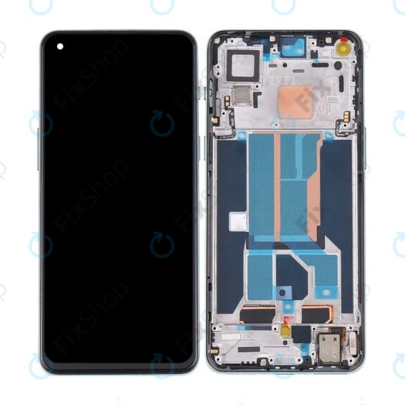 OnePlus Nord 2 5G - LCD zaslon + steklo na dotik + okvir (Green Woods) OLED