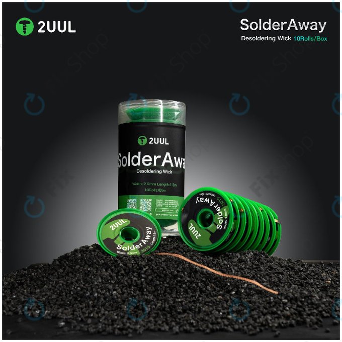 Pletenica za odstranjevanje spajke, Solder Vampire, 2UUL DW11, 10 kolutov/škatla