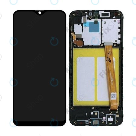 Samsung Galaxy A20e A202F - LCD zaslon + steklo na dotik + okvir (Black) TFT