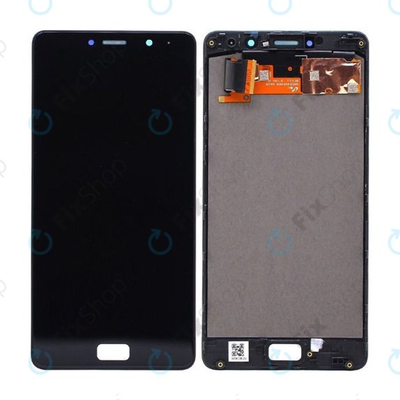 Lenovo P2 P2a42 - LCD zaslon + steklo na dotik + okvir (Black) TFT
