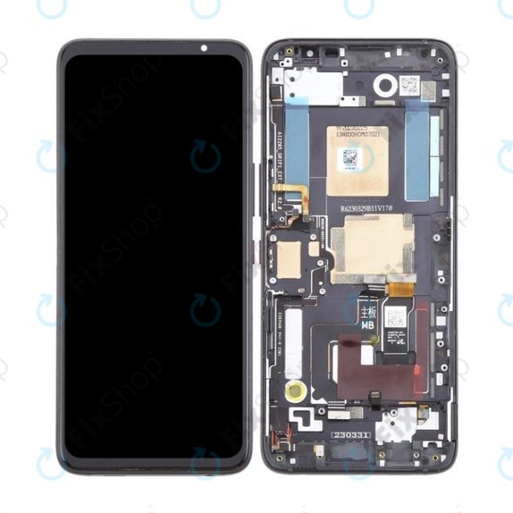 Asus ROG Phone 7 AI2205_C - LCD zaslon + steklo na dotik + okvir (Phantom Black) OLED