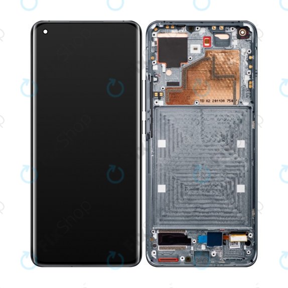 Xiaomi Mi 11 M2011K2G - LCD zaslon + steklo na dotik + okvir (Midnight Gray) OLED