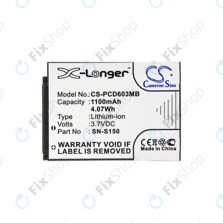 Baterija za Philips SCD 603, 1100mAh, Li-ion, 3.7V, SN-S150, HQ