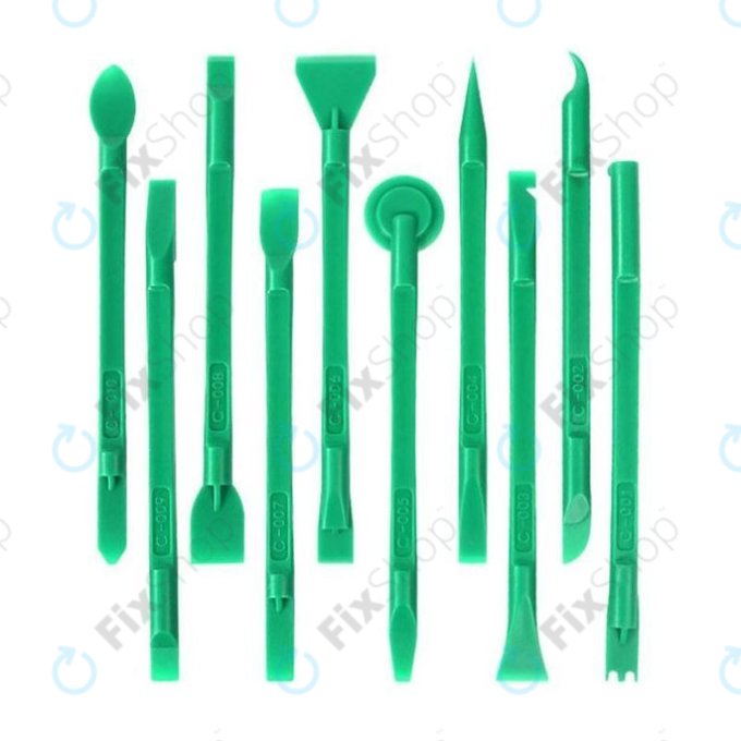 Relife RL-049C - dvostranski set orodij za razstavljanje 10 v 1 (zelen)