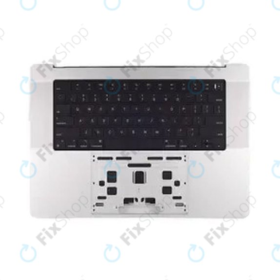 Zgornji okvir tipkovnice za MacBook Pro 14", A3112 (2024), US tipkovnico in baterijo, Silver, 661-42513, Genuine Apple