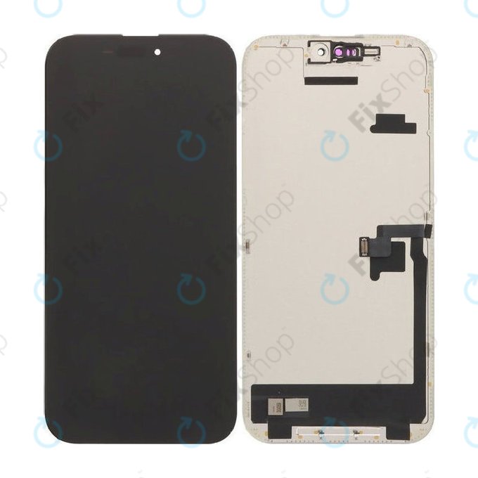 Zaslon Soft OLED 120Hz za iPhone 16 Pro, Steklo na dotik z okvirjem, FixPremium PRO