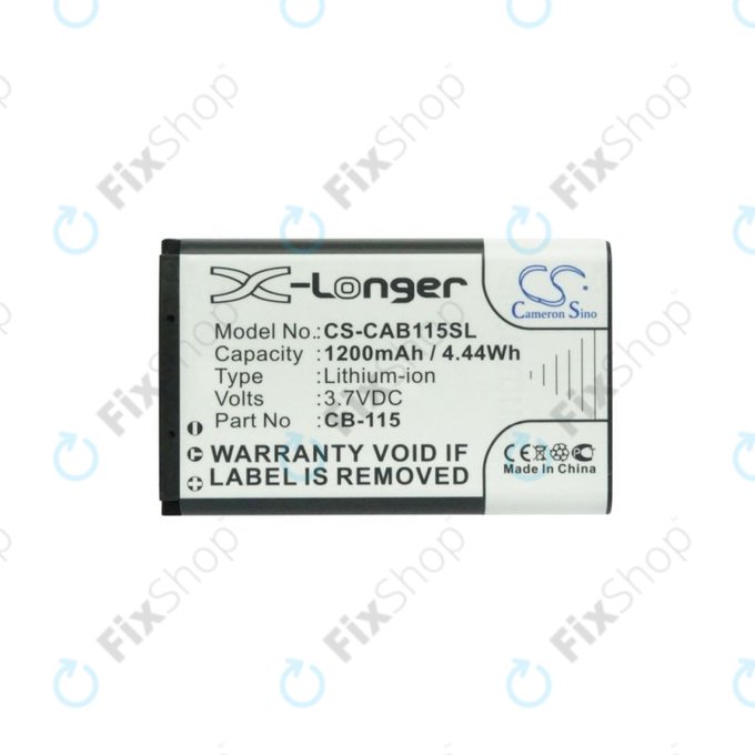 Baterija za CAT B100, 1200mAh, Li-Ion, 3.7V, CB-115, HQ