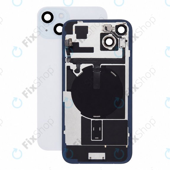 Steklo zadnjega ohišja za iPhone 15 Plus, Black, Pulled A