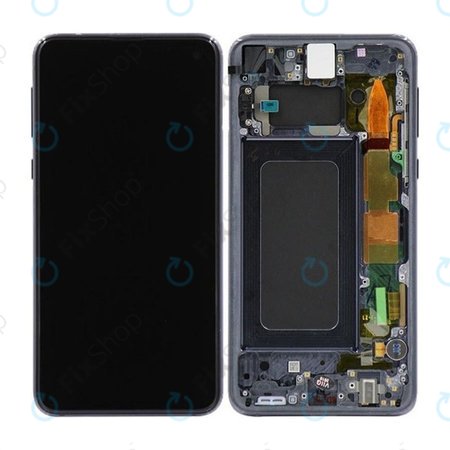 Samsung Galaxy S10e G970F - LCD zaslon + steklo na dotik + okvir (Prism Black) TFT