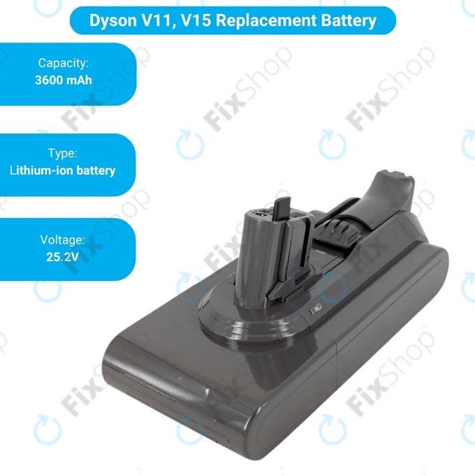 Dyson V11, V15, V15s, Outsize - Baterija SV15, SV18, 970938-01 Li-Ion 25.2V 3600mAh