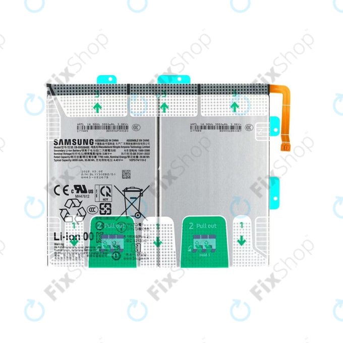 Samsung Galaxy Tab S10 Lite X400, X406, S10 FE X520, X526 - Baterija EB-BX526ABE 8000mAh - GH82-37144A Genuine Service Pack