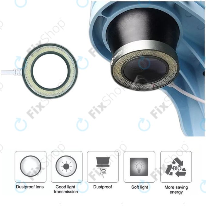 Sunshine SS-033C - Zaščitno steklo leče z LED osvetlitvijo ozadja