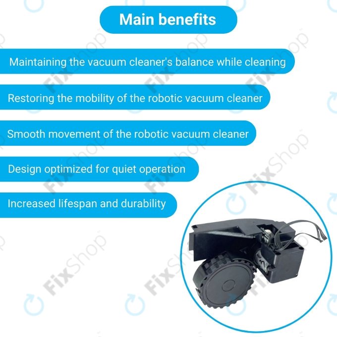 Roidmi EVE Plus - Kolo z Motorjem (Desno) (Črna)