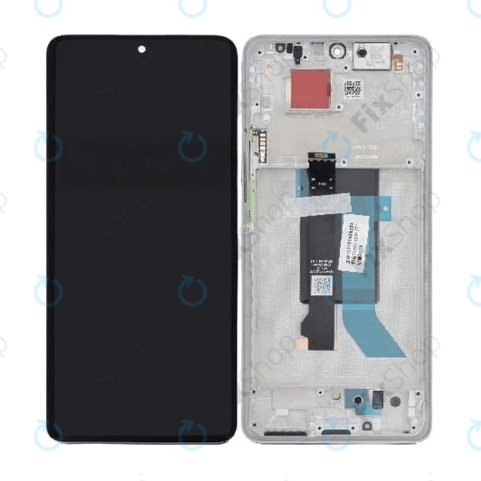 Xiaomi Poco X7 24095PCADG - LCD zaslon + steklo na dotik + okvir (Silver) - 5600030O16P00 Genuine Service Pack