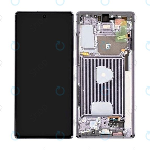 Samsung Galaxy Note 20 N980B - LCD zaslon + steklo na dotik + okvir (Black) OLED