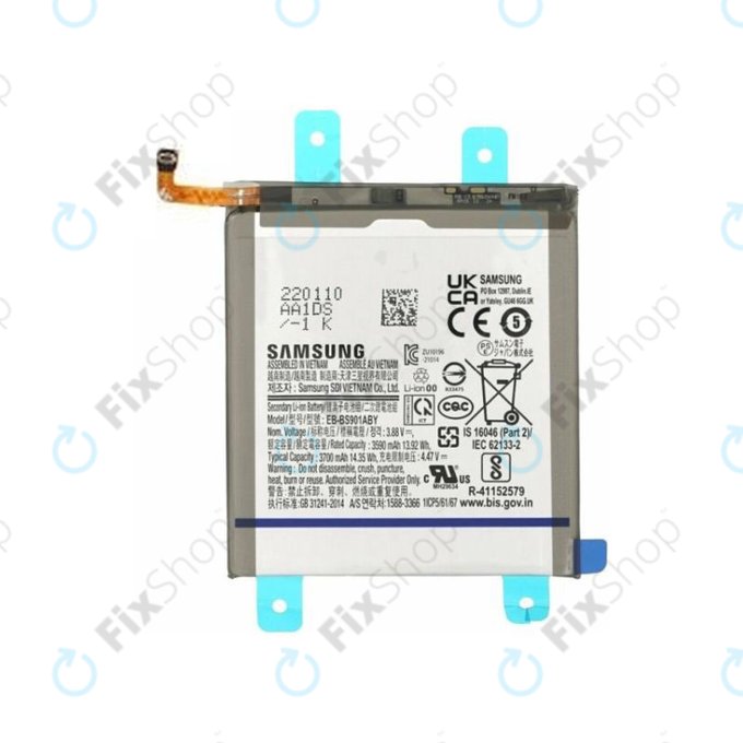 Samsung Galaxy S22 S901B - Baterija EB-BS901ABY 3700mAh - GH82-27494A Genuine Service Pack