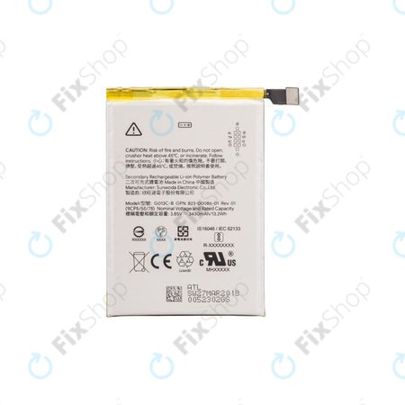 Google Pixel 3 XL - Baterija G013C-B 3430mAh - G823-00114-01 Genuine Service Pack