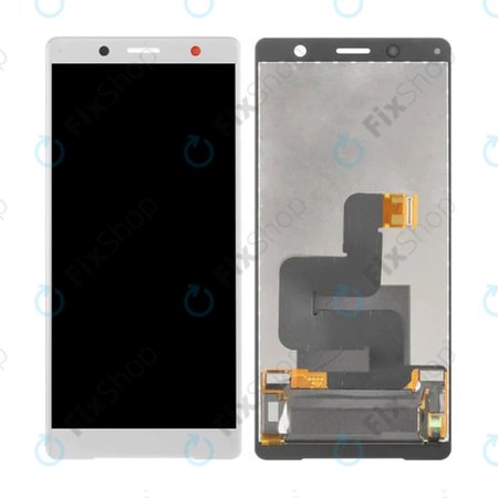 Sony Xperia XZ2 Compact - LCD zaslon + steklo na dotik (Silver) TFT