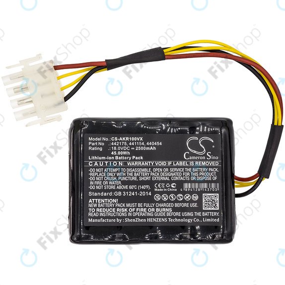 Baterija za Al-Ko Robolinho 100, Al-Ko Robolinho 110, 2500mAh, Li-Ion, 18V, 440454, HQ