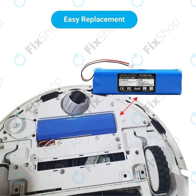 Xiaomi Roidmi EVE Plus, Viomi, Lydsto, Proscenic, Tefal - Baterija XJT-2P4S-6800 Li-Ion 14.4V 6800mAh