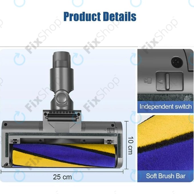 Dyson V12 - Talna šoba z zeleno lučjo LED