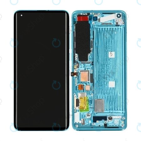 Xiaomi Mi 10 M2001J2G - LCD zaslon + steklo na dotik + okvir (Coral Green) - 56000600J200 Genuine Service Pack