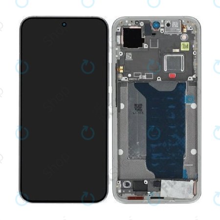 Zaslon za Xiaomi 15T Pro 5G, Gray, Steklo na dotik z okvirjem, 5600050O12U00, Genuine Service Pack