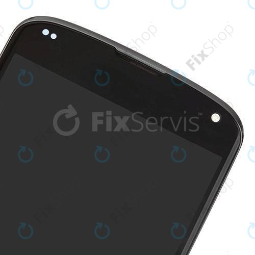 LG Nexus 4 E960 - LCD zaslon + steklo na dotik + okvir (Black) TFT
