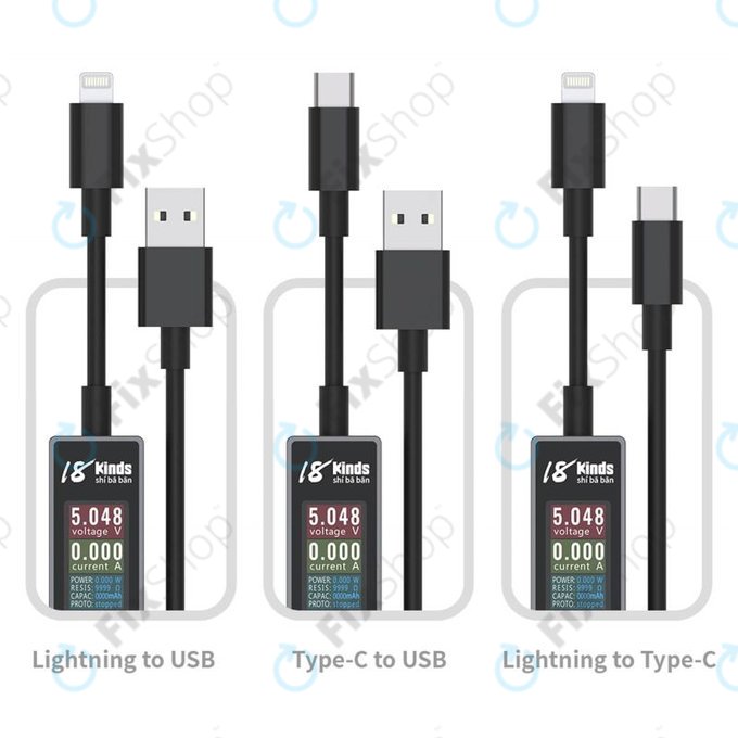 AV-Line - polnilni kabel za pametno zaznavanje (Lightning - USB-A)