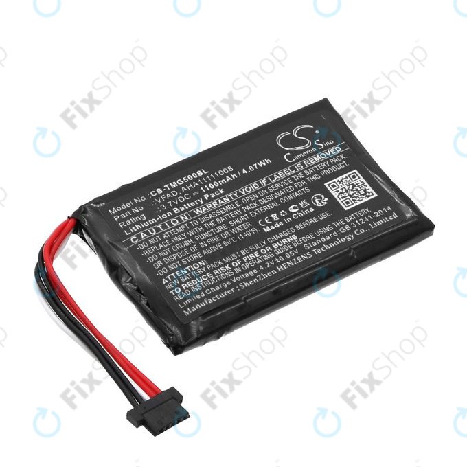 Baterija za TomTom GO 5000, 5100, 6000, 6100, 6200, Pro 5250, 1100mAh, Li-Ion, 3.7V, VFAD, HQ