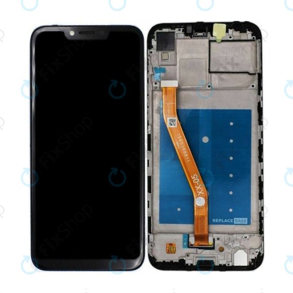 Huawei Honor Play COR-L29 - LCD zaslon + steklo na dotik + okvir (Black) TFT