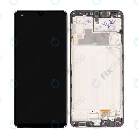 Samsung Galaxy M32 M325F - LCD zaslon + steklo na dotik + okvir (Black) - GH82-25981A, GH82-26193A Genuine Service Pack