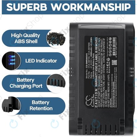 Samsung Jet 75, 75 Multi, 75 Premium, VS70, 90, VS9000 - Baterija VCA-SBT90, VCA-SBT90E, DJ96-00221A Li-Ion 21.6V 2000mAh HQ