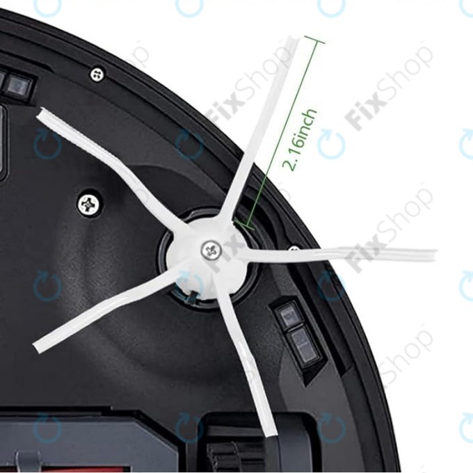 Komplet nadomestnih delov za Xiaomi Roborock Q7+, Q7 Max, Q7 Max+ (2x Glavna krtača, 4x Filter, 4x Stranska krtača – bela, 4x Krpa za brisanje, 4x Vrečka za prah)