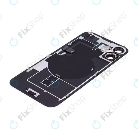 Apple iPhone 16 Plus - Steklo zadnjega ohišja + Leča kamere + Kovinska plošča + Magsafe magnet (White)