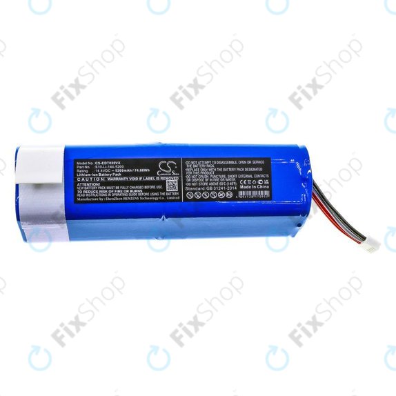 Ecovacs Deebot Ozmo-series, T-series, N-series, Yeedi Vac 2 Pros - Baterija S10-Li-144-5200 Li-Ion 14.4V 5200mAh HQ
