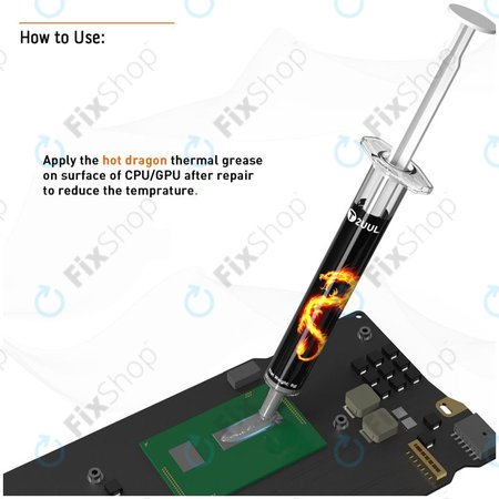 2UUL Hot Dragon - hladilna pasta za popravilo ostružkov (2 kosa)