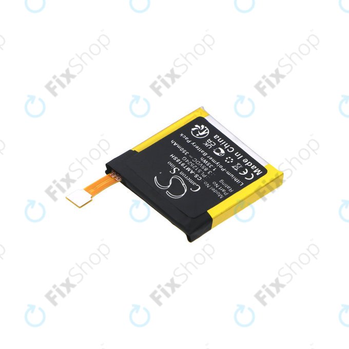Baterija za Amazfit A1801, A1808, A1918, T-Rex Verge Lite, 350mAh, Li-Pol, 3.85V, PL512524G, HQ