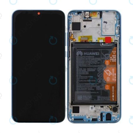 Huawei Honor 10 Lite - LCD zaslon + steklo na dotik + okvir + baterija (Sky Blue) - 02352HGU Genuine Service Pack