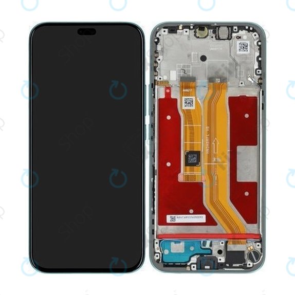 Honor 400 Lite - LCD zaslon + steklo na dotik + okvir (Marrs Green) - 0235ANTH Genuine Service Pack
