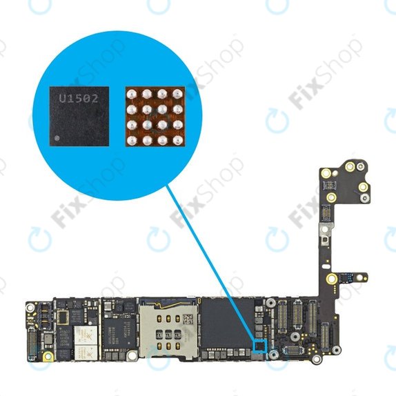Apple iPhone 6, 6 Plus - osvetlitev ozadja IC U1502