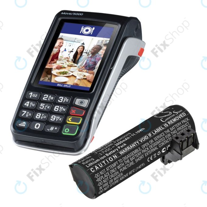 Baterija za Ingenico Move 5000, 3000mAh, Li-Ion, 3.7V, F26402376, HQ